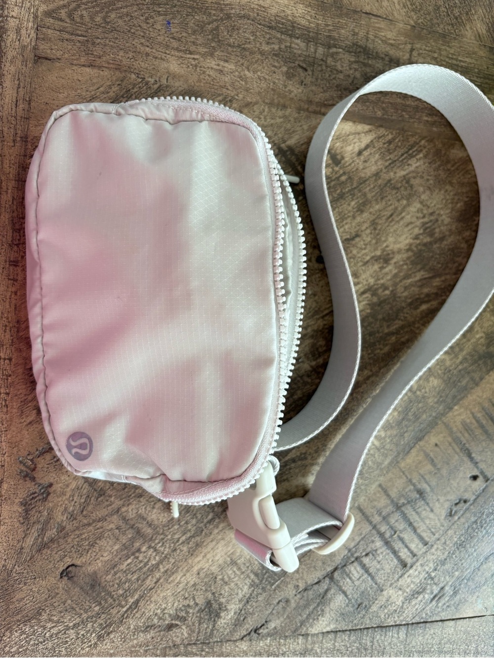 lululemon belt bag white opal